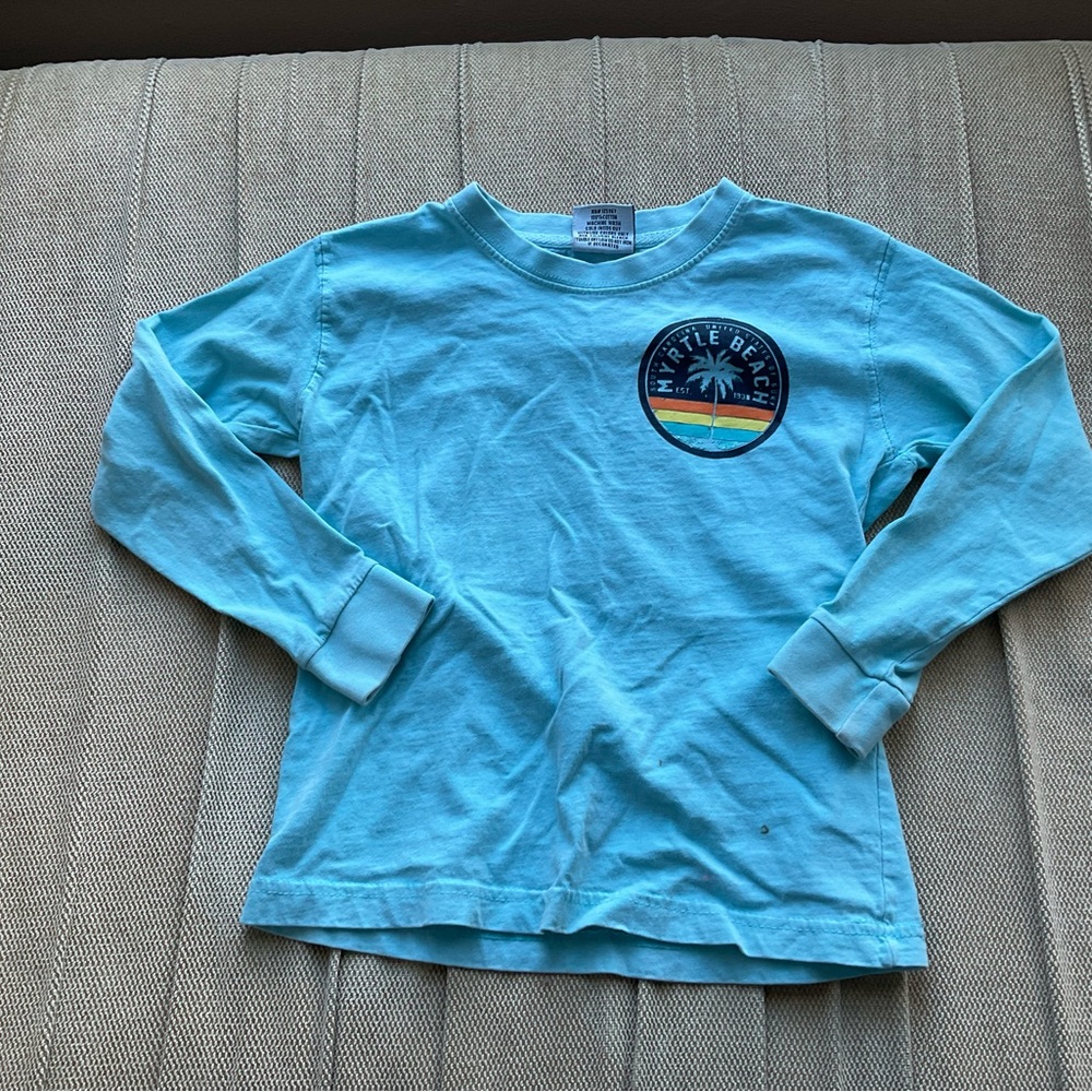 Kids Blue Long Sleeve Myrtle Beach shirt size XS.